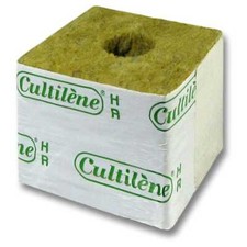 10x Blocs / Cubes Laine de Roche Cultilène HR 22/25 (75x75x65mm)