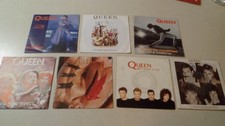 Lot collection de 7 disques vinyles 45T 7" du groupe QUEEN Freddie Mercury
