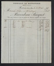 MONTEREAU (77) KNITTING FACTORY "RAVERDEAU & BACQUET" in 1885