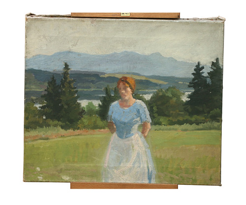 Huile sur toile non signée - sur,