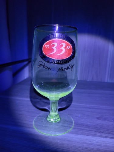 Ancien verre bière 33 - 1,
