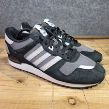 Adidas Originals ZX700 Men's Sneakers Size 12, Black/White, Suede Shoes Casual