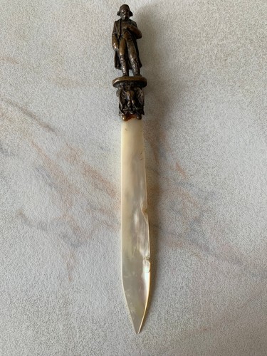 Coupe papier bronze et - bronze,