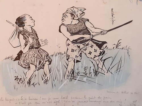 Dessin original signé obled - signé,