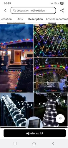 Led chaîne solaire lumières - chaîne,