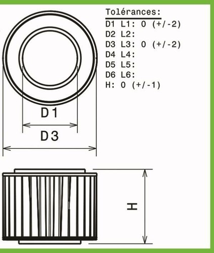 Filtre air green pour - filtre,