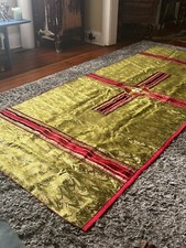 Beautiful Chartreuse  Maroon antependium  Altar Frontal From An Italian Church