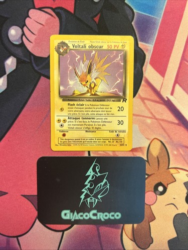 Carte pokemon voltali - carte, obscur