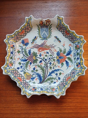 Rare assiette ancienne desvres - assiette,