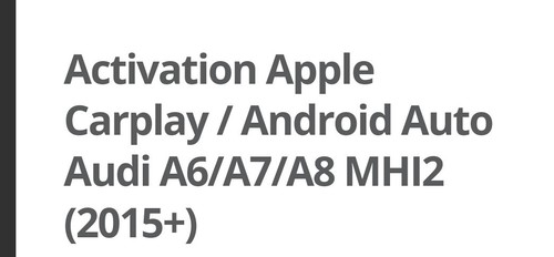 Activation carplay android - activation, carplay/android