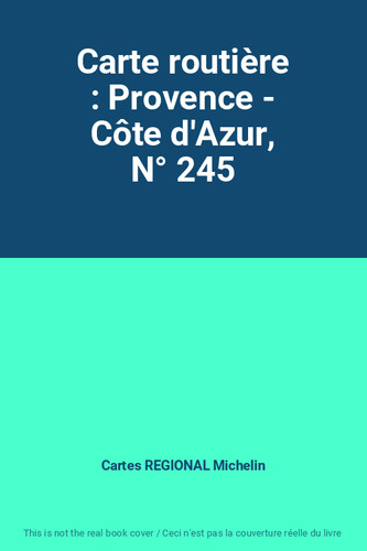 Carte routière provence - routière,