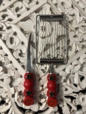 Vtg Tomado Holland Tomato Slicer and Knife Set Kitchen Utensil PAIR Veggie Lover