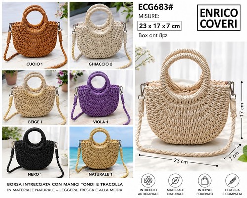 Sac été tressé - sac, avec