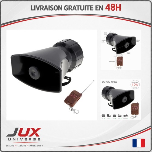 Sirène voiture sons 12v - sirène, de