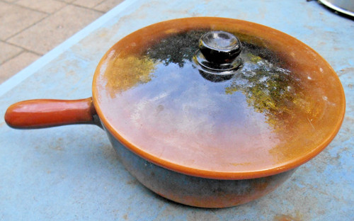 Ancien casserole couvercle - casserole,