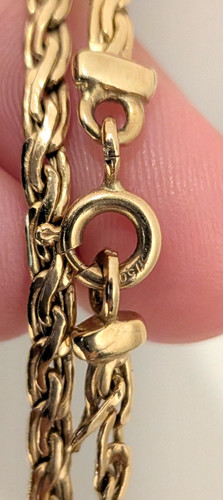 Chaine collier or - or, jaune
