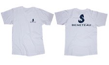 Beneteau sailboat boat logo white T-shirt Sailing Marina Ocean Island Boat dock