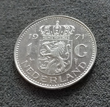 Monnaie Pays Bas 1 Gulden 1971
