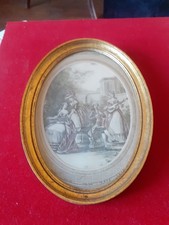 Cadre Ancien Ovale en Bois