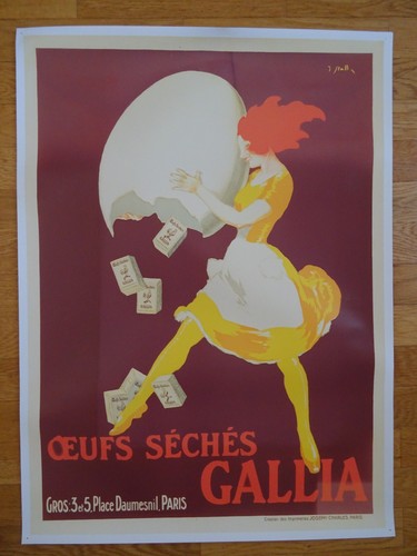Affiche publicitaire gallia - publicitaire,