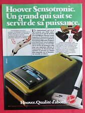 Press advertisement: 1982 HOOVER Sensotronic vacuum cleaner