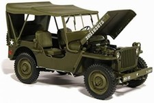 Jeep Willys Fermée Militaire GI US ARMY D-DAY Overlord 1/18