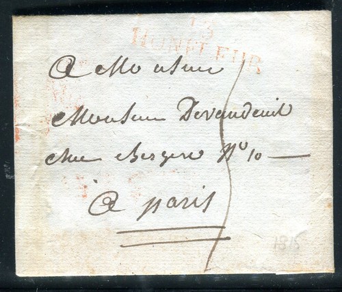 Marque postale rouge de - marque,