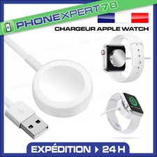 CHARGEUR MAGNÉTIQUE INDUCTION CABLE USB COMPATAPPLE WATCH SERIES 1/2/3/4/5/6/7/8