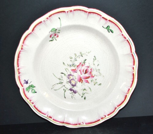Luneville plat fleuri - plat, décor