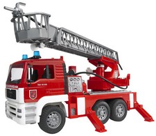 BRUDER - Camion de pompiers 6x4 MAN TGA grande échelle jouet BRUDER - 1/16 - ...