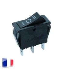 Interrupteur KCD3 à Bascule Noir 3 Positions 3 Broches SPDT ON / OFF / ON 