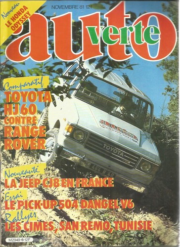 Auto verte toyota hj60 - auto,
