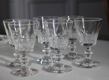 6 verres à vin blanc anciens