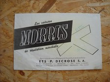 CATALOGUE/BROCHURE MORRIS - MORRIS MINOR