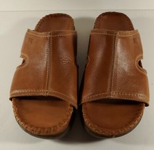 Pikolinos Leather Sandals Slides Brown Mens EUR 44 / US 11