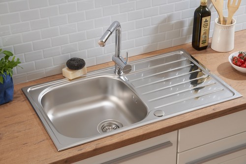 Acier inox évier encastré - inox,
