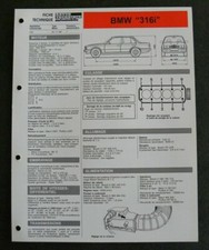 Fiche technique automobile BMW