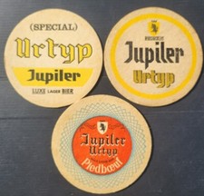 3 old beer underbock JUPILER Piedboeuf Urtype 