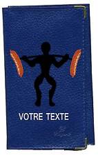 Etui carte grise noir en bleu