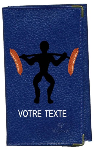Etui carte grise noir bleu - carte,