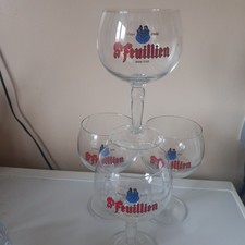 Lot 4 verres 33cl bière St