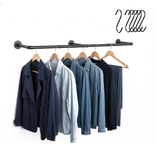 Barre vêtements murale - vêtements,