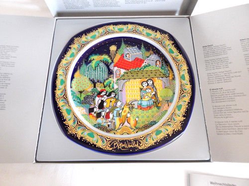 Ancienne assiette noël en - de,