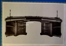 Bureau chêne Henry VAN DE VELDE Buxelles expo Art Nouveau document clipping