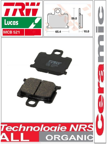 Plaquettes frein avant trw - plaquettes,