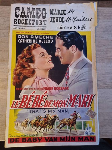 Affiche ancienne cinéma - , belge