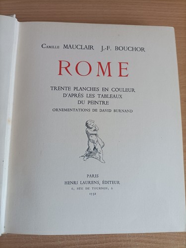 Rome livre camille mauclair - rome, &