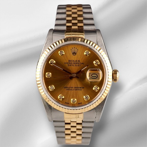 Rolex datejust 36mm 18k jaune - datejust,