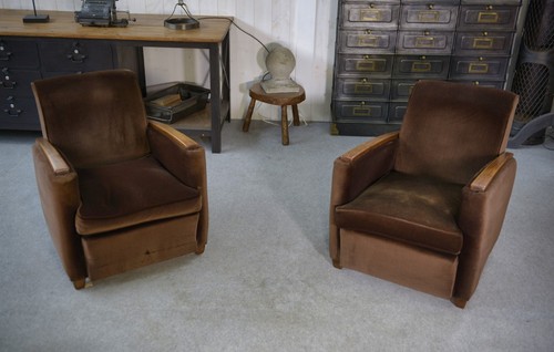 Paire fauteuils club - fauteuils,