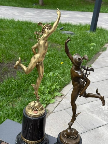 Bronze sculpture hermes - sculpture,